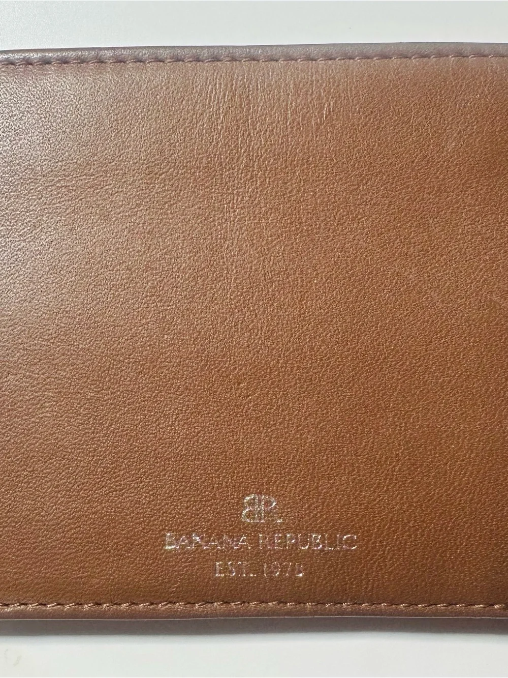 Banana Republic Tan Leather Bifold Wallet
